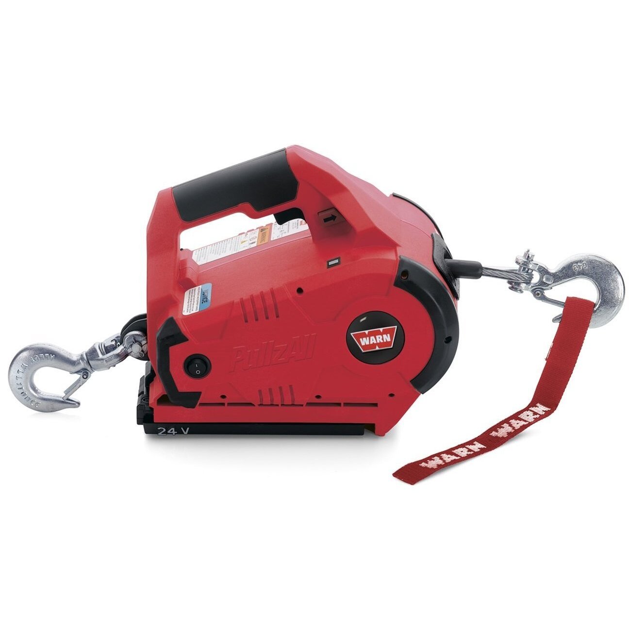 Warn 885005  24-Volt DC Cordless PullzAll Winch with 15' Cable - 1000 lb Capacity
