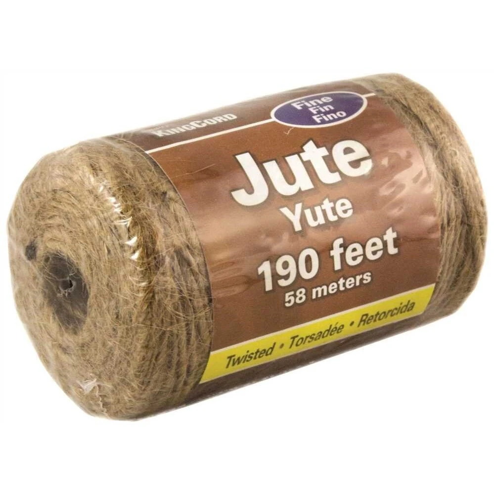 KingCord 300191BGV1  190' Natural Jute Twisted Twine (2466493)