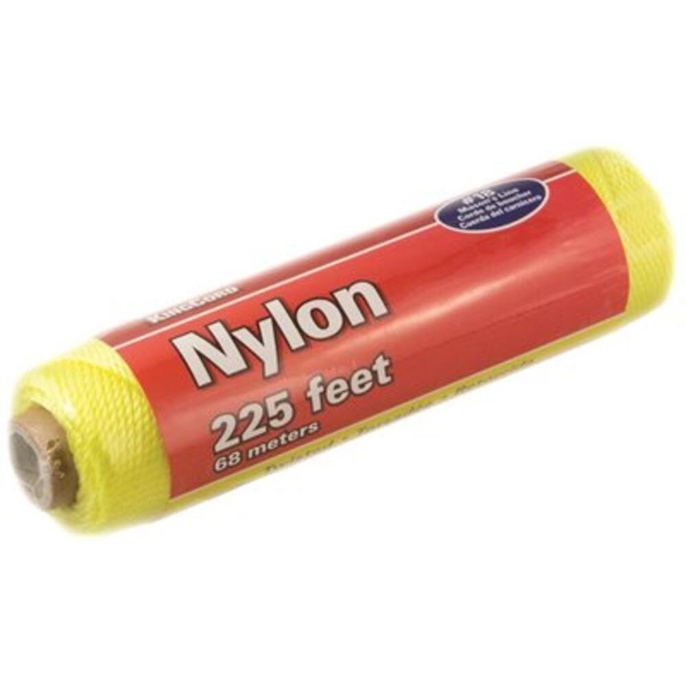 KingCord 300211BGV1  #18 x 225' Neon Yellow Twisted Mason's Line (2466503)