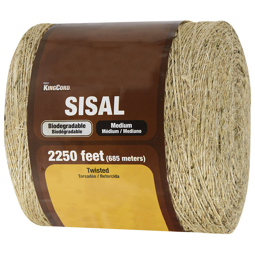 KingCord 300601BGV1  2250' Natural Sisal Twisted Twine