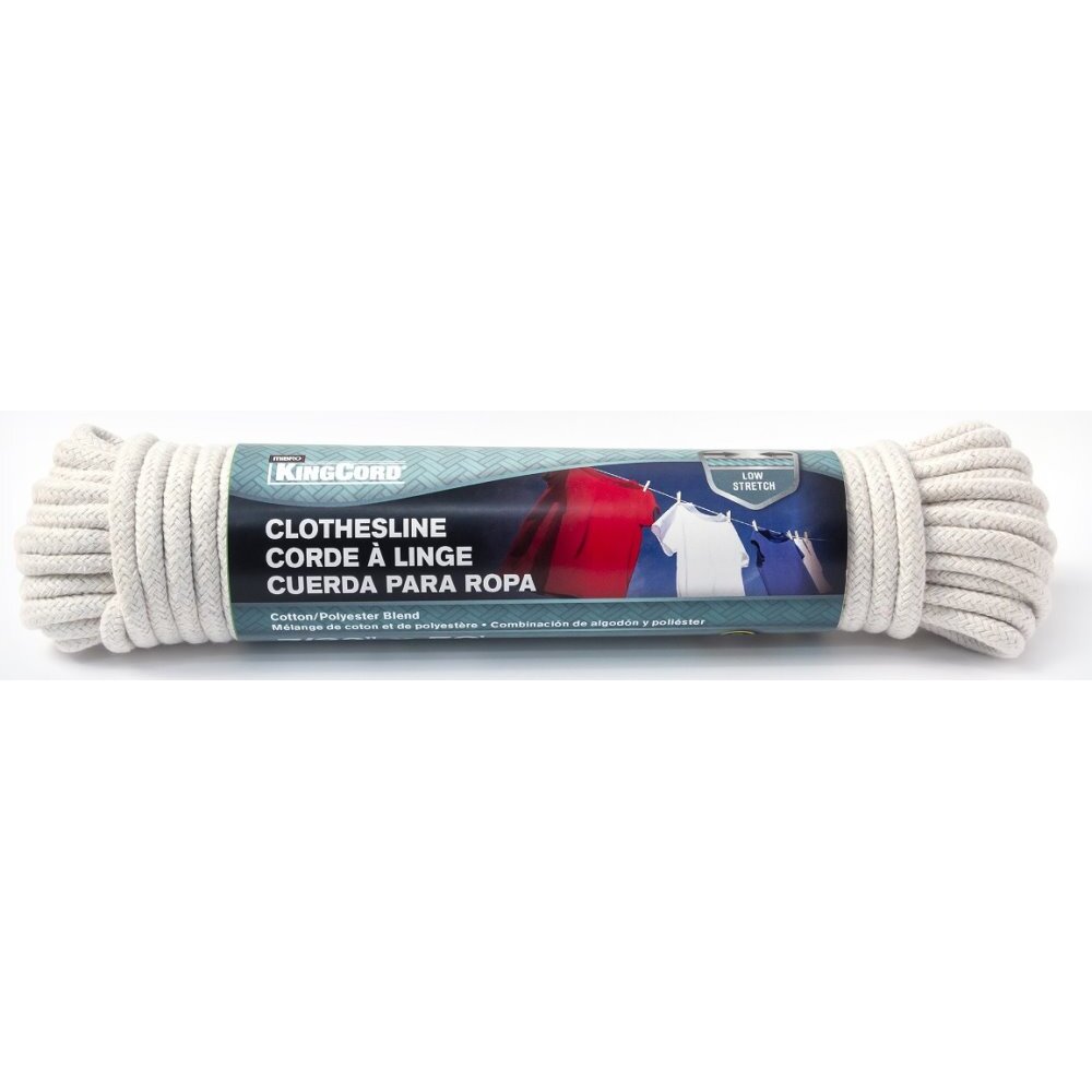 KingCord 341881BG  7/32" x 50' Cotton/Poly Diamond Braid Clothesline