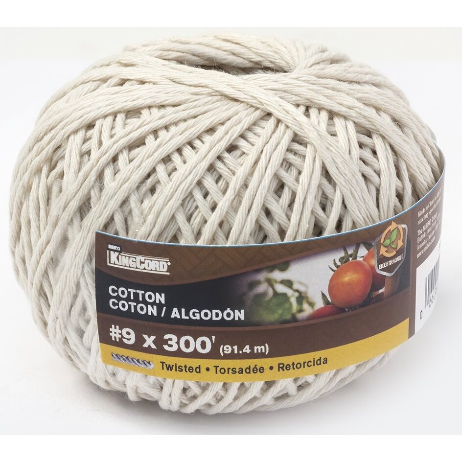 KingCord 341961BG #9 x 300' 1Ply Twisted Cotton Twine KingCord 341961BG #9 x 300' 1Ply Twisted Cotton Twine