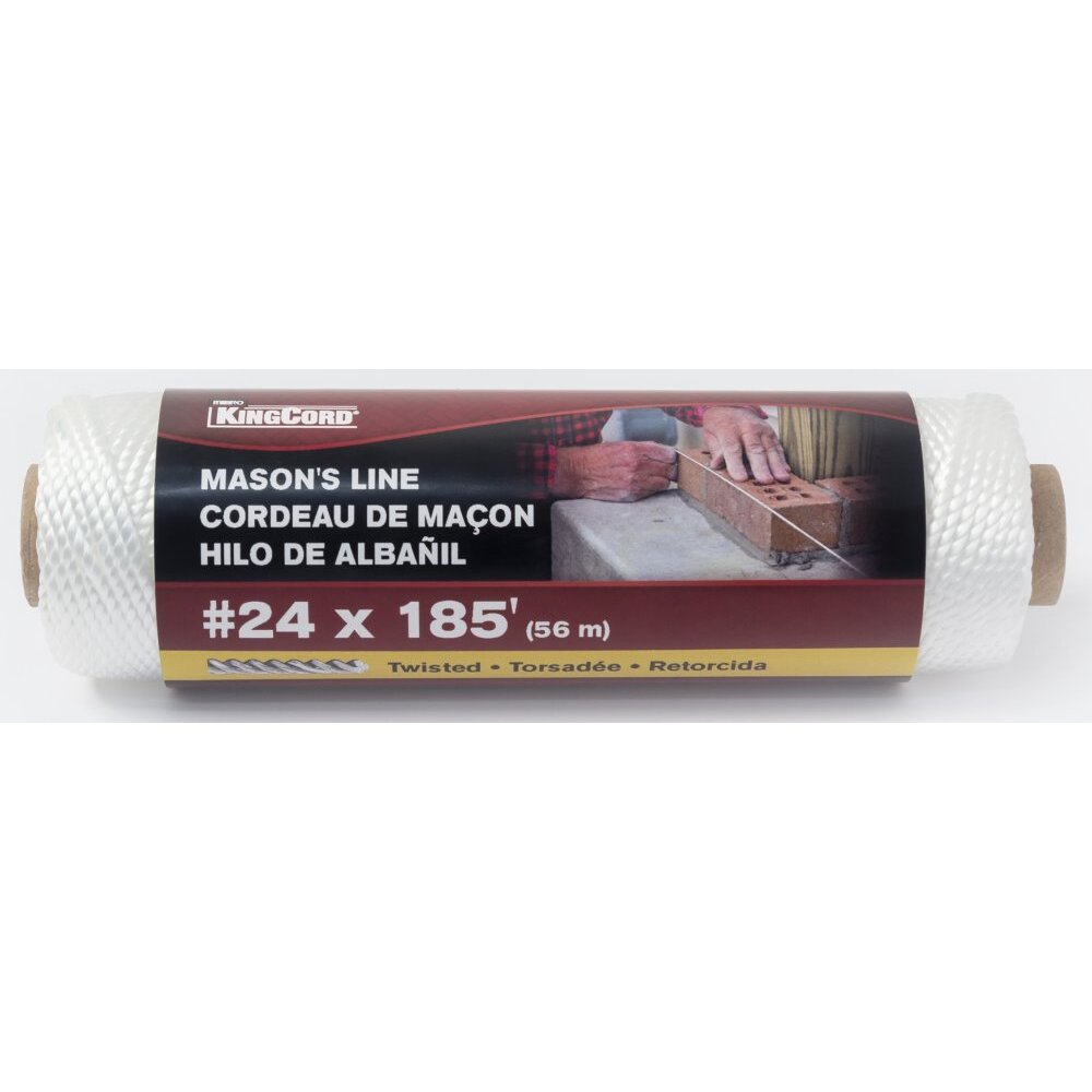 KingCord 342581BG  #24 x 185' Twisted White Mason Line