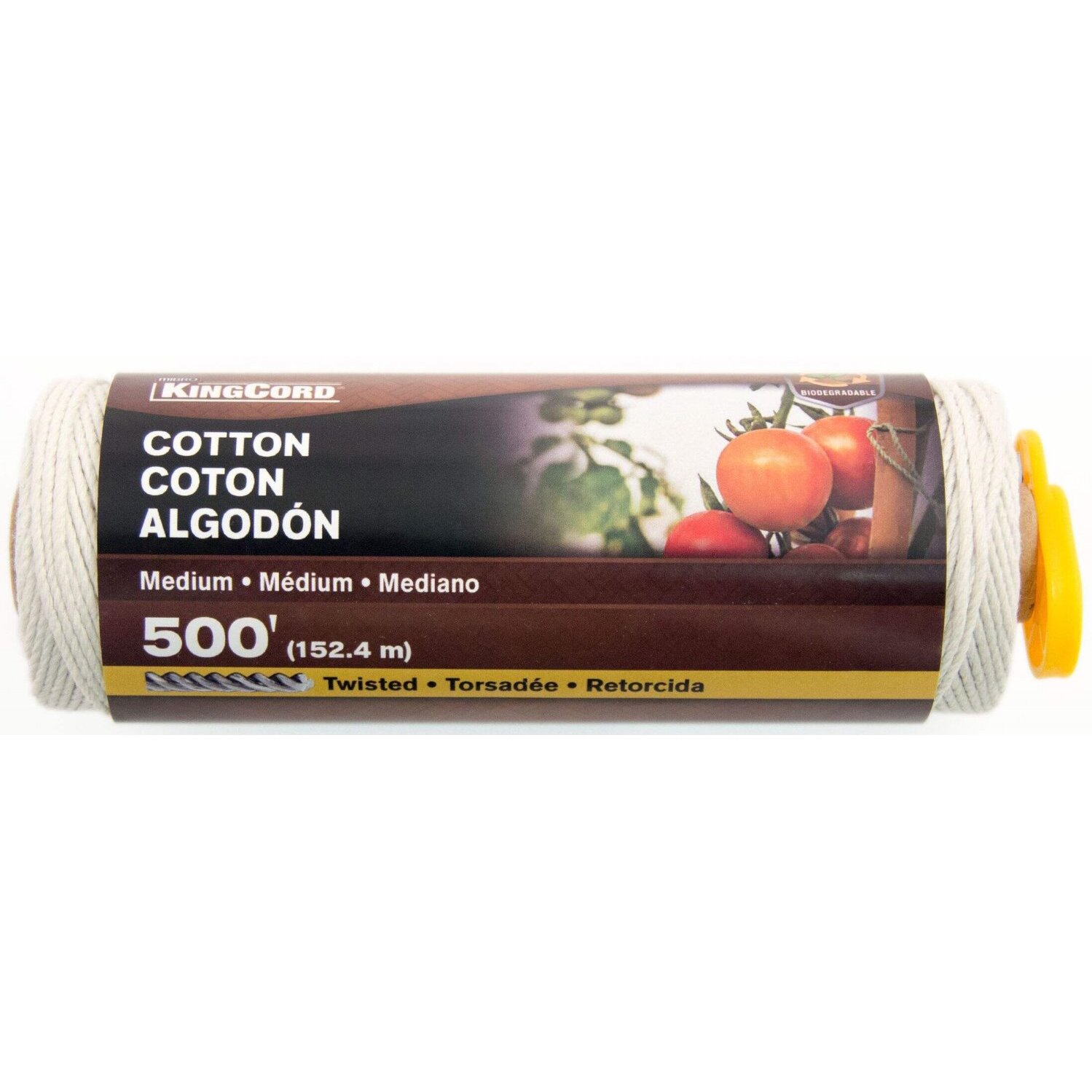 KingCord 400551BGV1 500' Natural Twine Cotton Medium KingCord 400551BGV1 500' Natural Twine Cotton Medium