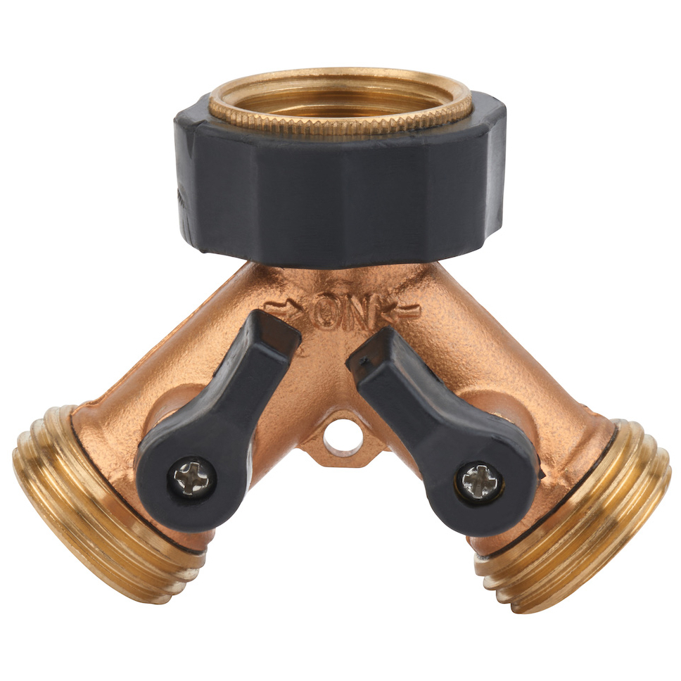 Melnor 15363 2-Way Brass Hose Valve Melnor 15363 2-Way Brass Hose Valve