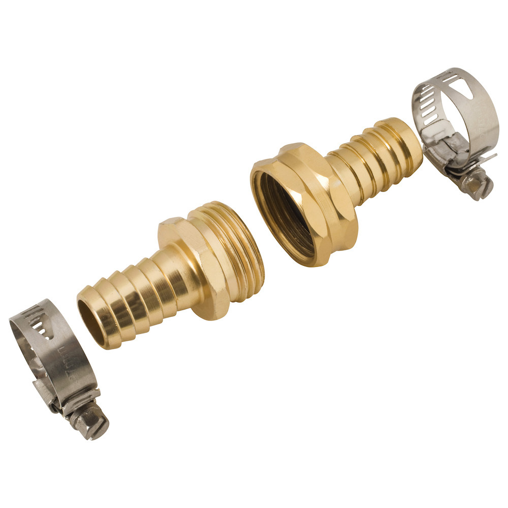 Melnor 2258  5/8" Metal Hose Repair - Male and Female