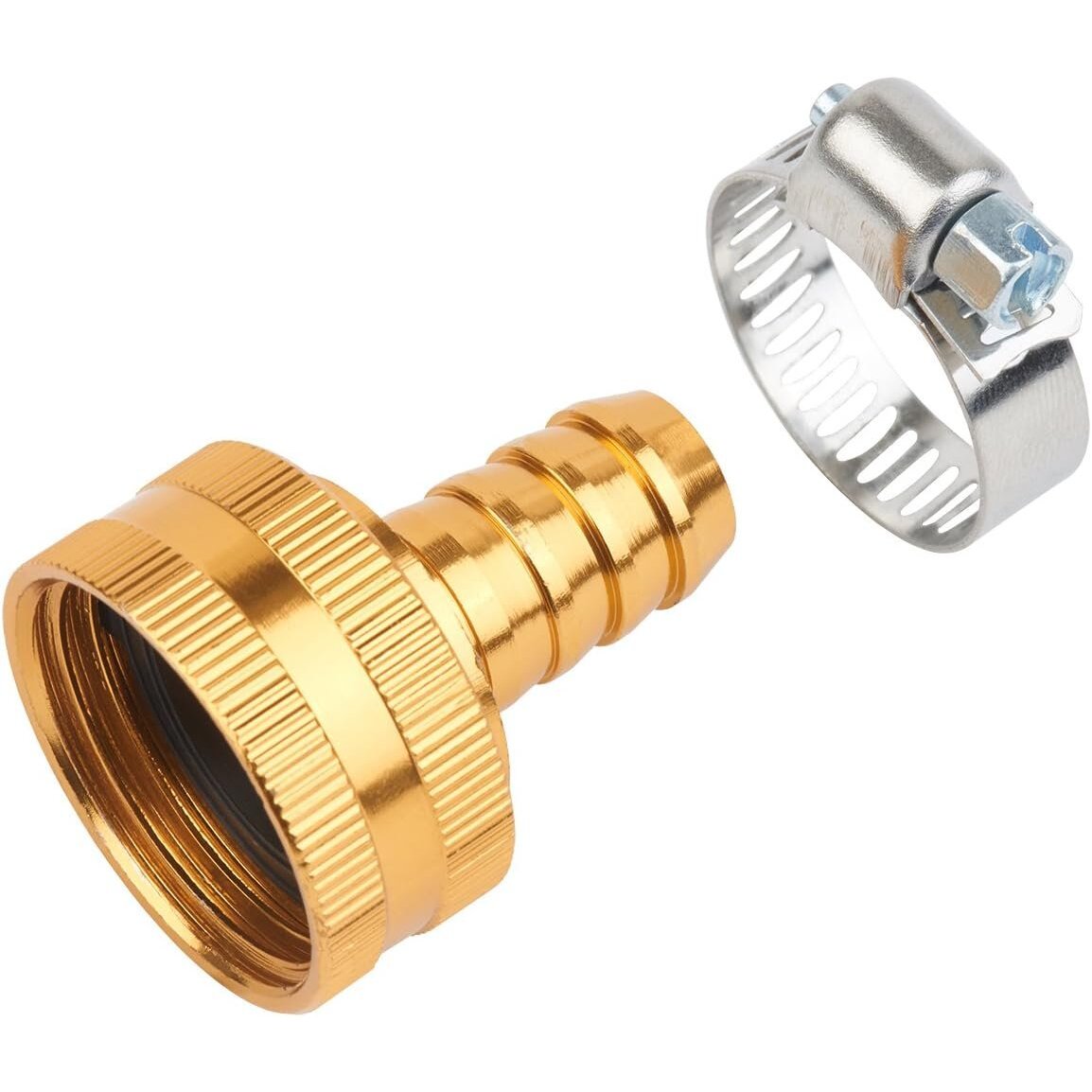 Melnor 22Z-1/2  Metal Female Hose Repair Coupling with Stainless Steel Clamp for 1/2" Hose