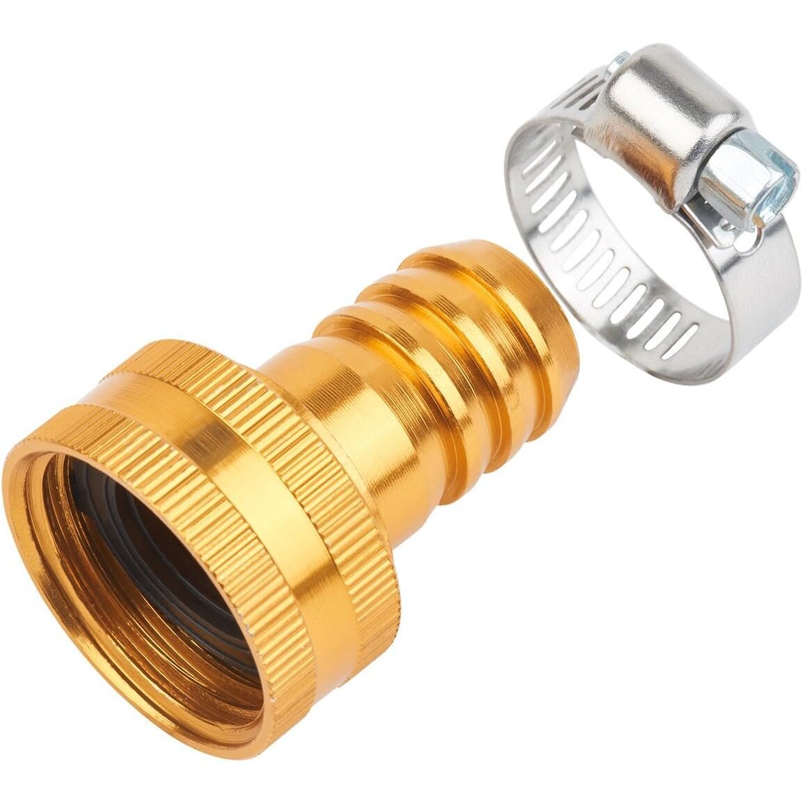 Melnor 22Z-5/8 Metal Female Hose Repair Coupling with Stainless Steel Clamp for 5/8" Hose Melnor 22Z-5/8 Metal Female Hose Repair Coupling with Stainless Steel Clamp for 5/8" Hose