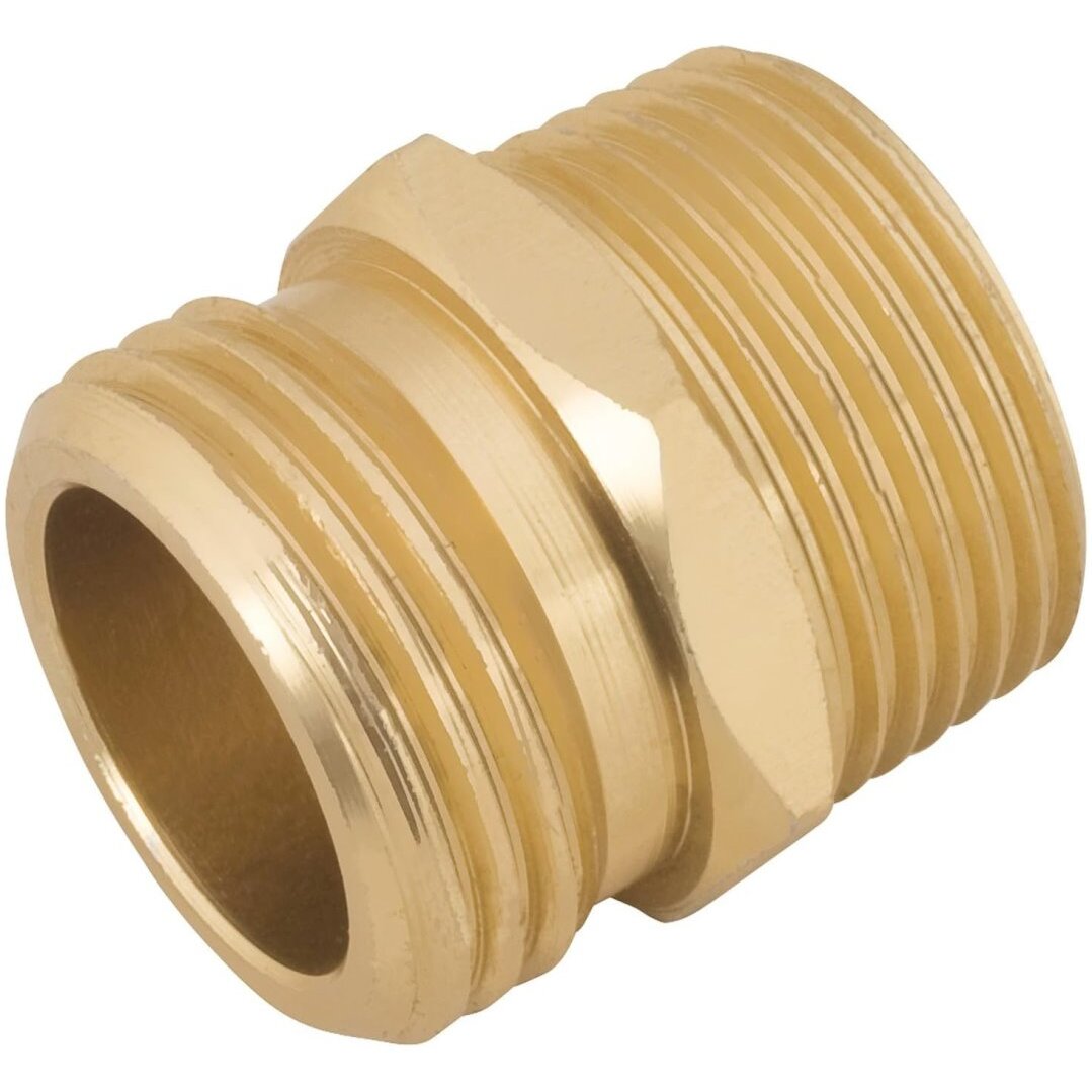 Melnor 61Z 1/2" NPS Female or 3/4" NPT Male x GHT Male Metal Connector Melnor 61Z 1/2" NPS Female or 3/4" NPT Male x GHT Male Metal Connector