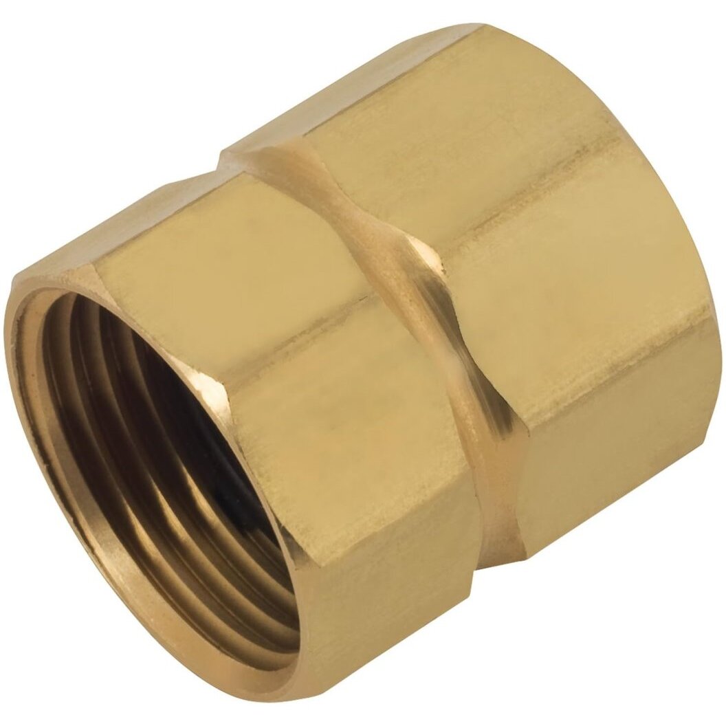 Melnor 63Z-3/4 3/4" NPS Female x GHT Female Metal Connector Melnor 63Z-3/4 3/4" NPS Female x GHT Female Metal Connector