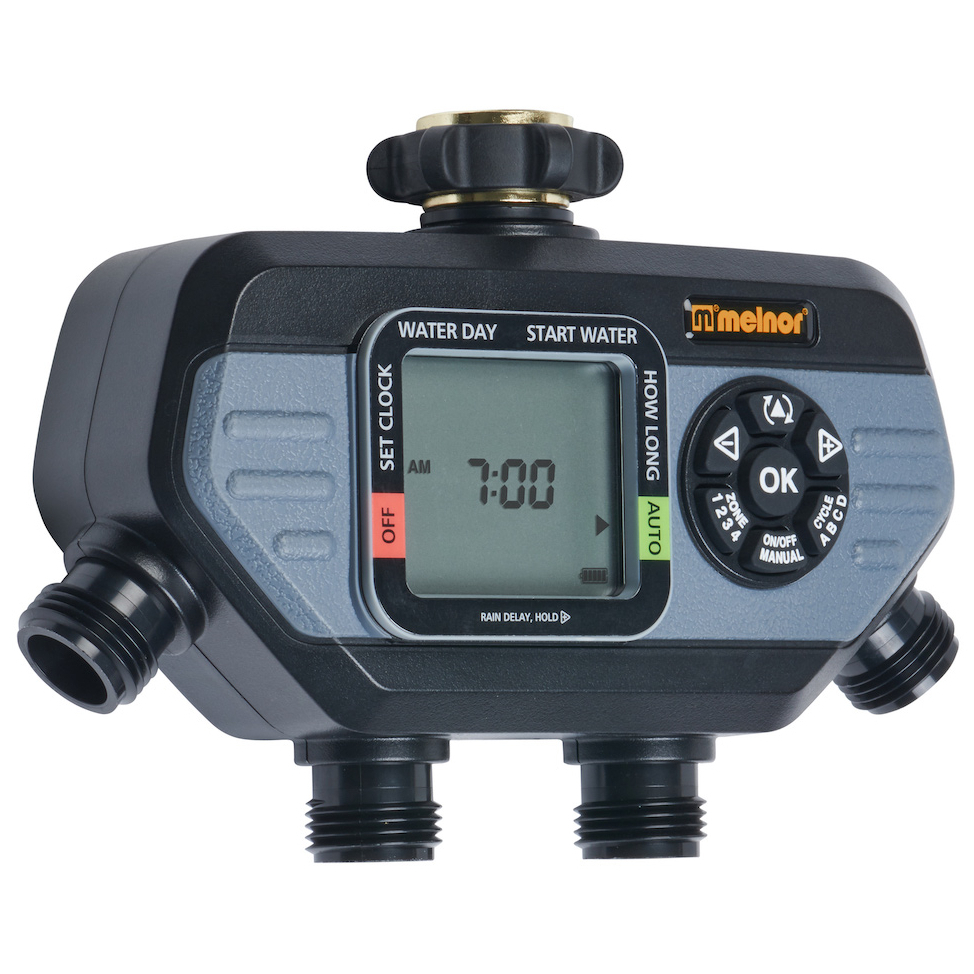 Melnor 73280 HydroLogic 4-Zone Digital Water Electronic Hose Timer Melnor 73280 HydroLogic 4-Zone Digital Water Electronic Hose Timer