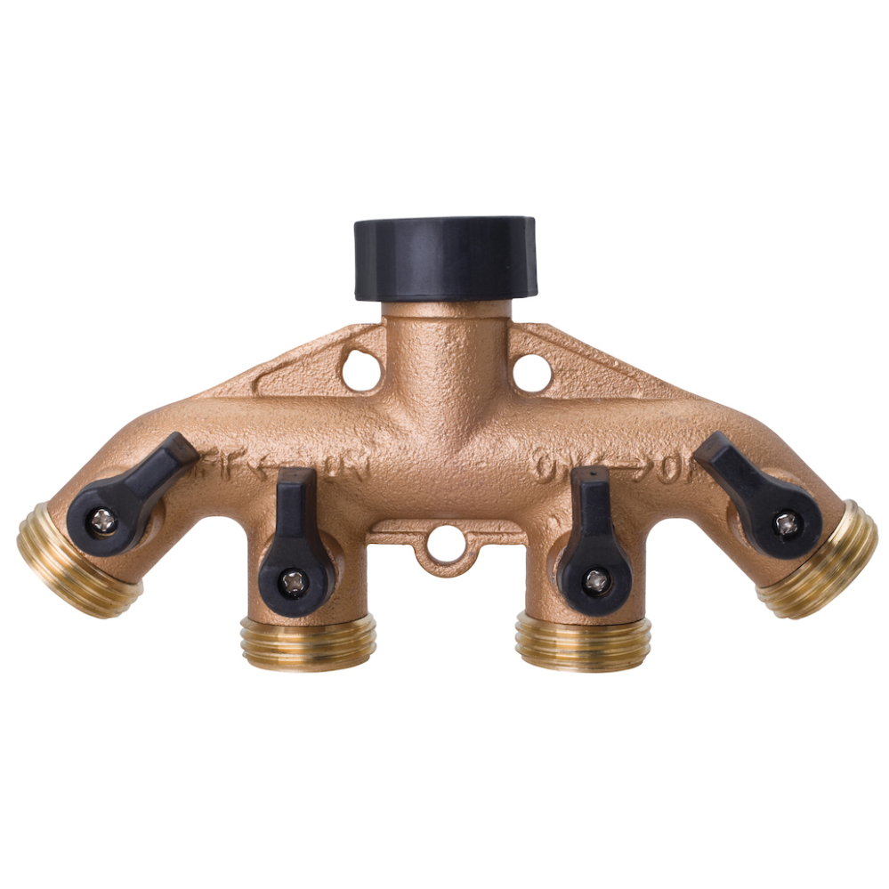 Melnor 9009 Metal 4-Way Hose Valve Melnor 9009 Metal 4-Way Hose Valve