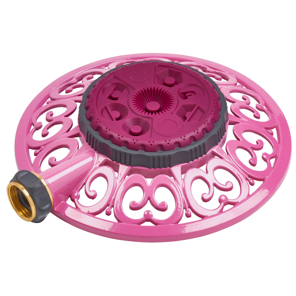 Melnor SP15688RR Sprout Raspberry Red 8-Pattern Metal Sprinkler Melnor SP15688RR Sprout Raspberry Red 8-Pattern Metal Sprinkler