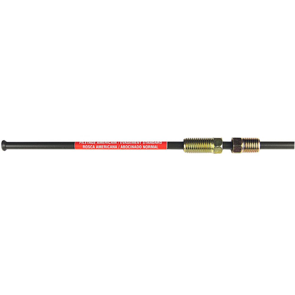 AGS Company PA-308  3/16" x 8" Poly-Armour PVF Coated Steel Brake Line for Domestic Vehicles - SAE Inverted Flare Brakeline