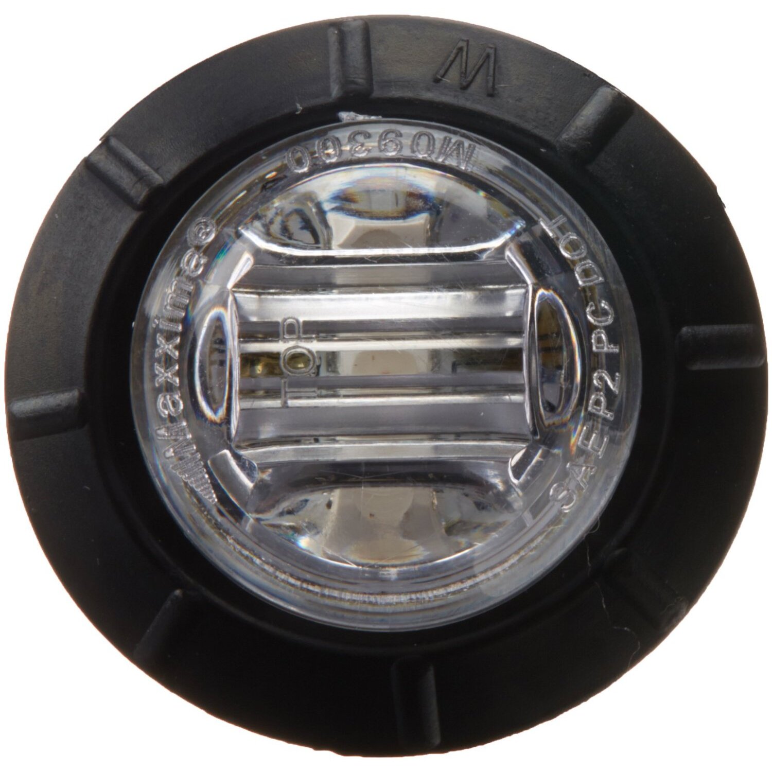 Maxxima M09300YCL  3/4" Mini P2PC 3 LED Combination Clearance Marker - Amber with Clear Lens