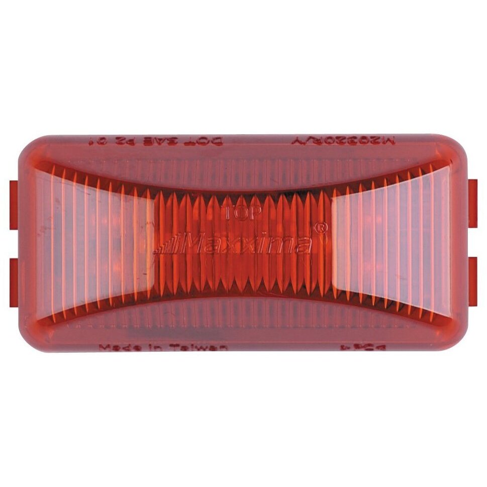 Maxxima M20320R  2-1/2" Rectangular Red Clearance Marker Light Rectangular 8 LED's