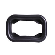 Maxxima M49700  5" x 3-1/2" Rectangular Black Vinyl Light Mounting Grommet