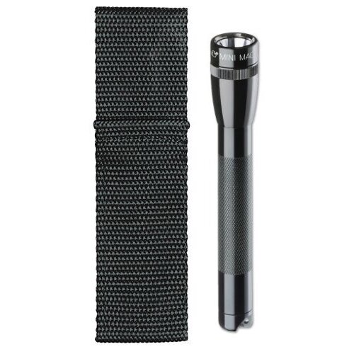 MagLite M2A01H  2-AA Mini MagLite Flashlight with Holster - Black (106-720)