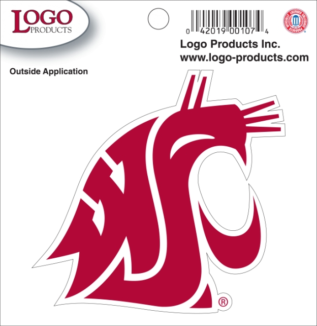 Logo Products 107 Washington State University Decal - Small Logo Products 107 Washington State University Decal - Small