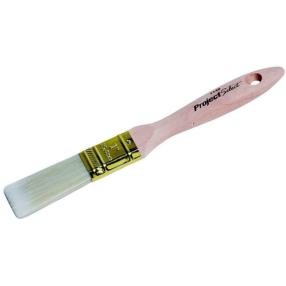 Linzer 1140-1.5  Project Select 1-1/2" Blended Polyester Flat Sash Paint Brush for All Paints & Stains