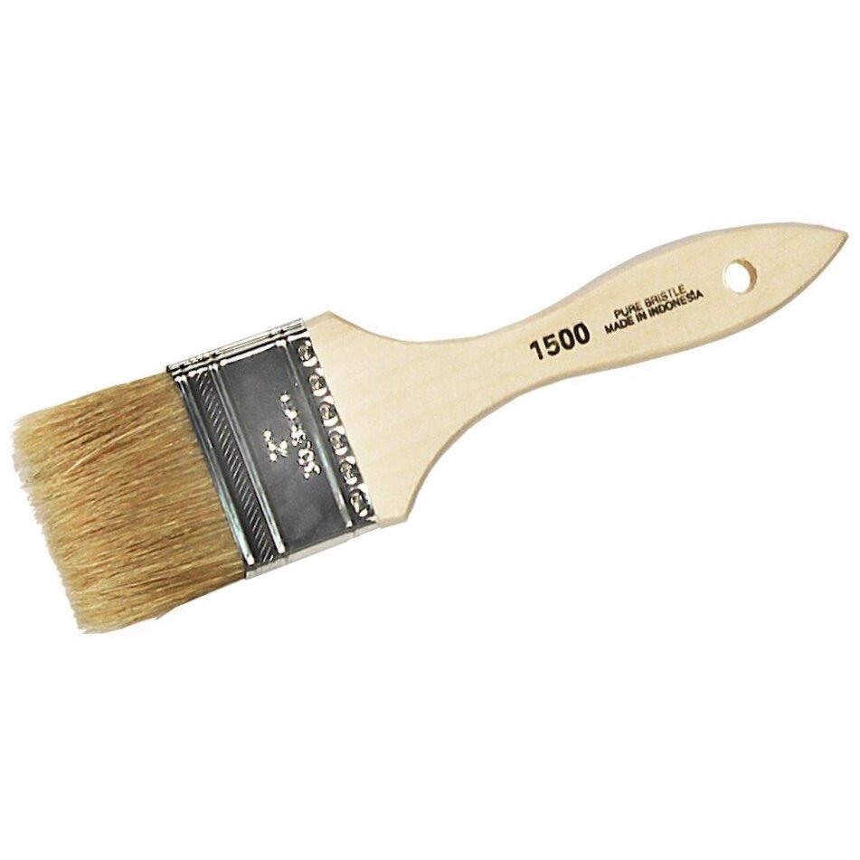 Linzer 1500-2  White Chinese Bristle 2" Economy Paint Brush for Latex Paints, Chip and Touch-up