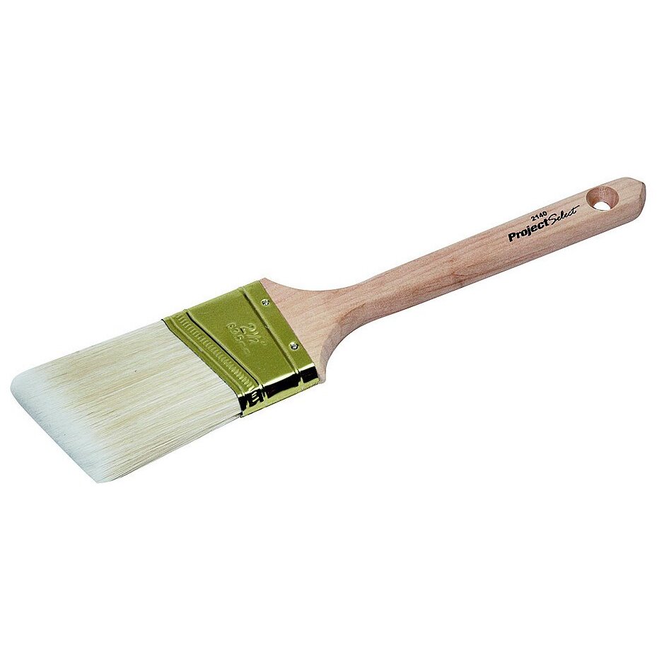 Linzer 2140-1.5  Project Select 1-1/2" Blended Polyester Angled Sash Paint Brush for All Paints & Stains