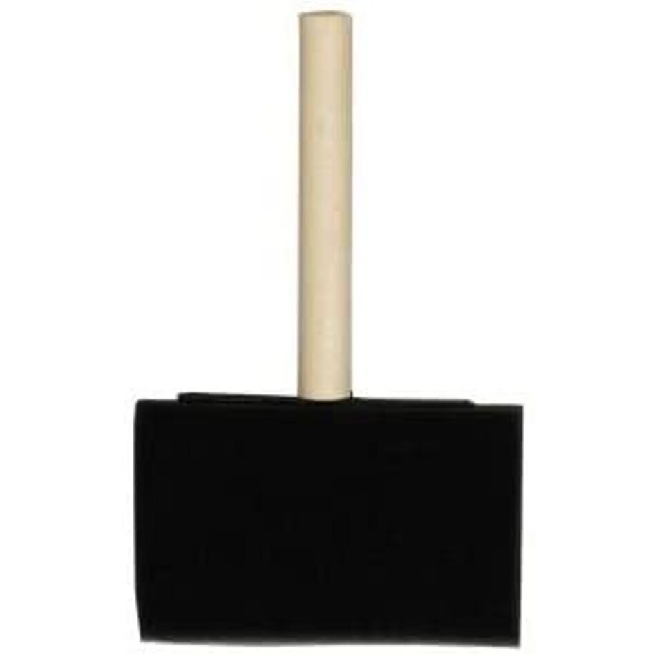 Linzer 8500-4  Foam Brush 4" with Wood Peg Handle