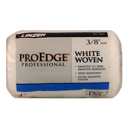 Linzer RC101-4  Pro Edge 3/8" x 4" White Woven Roller Cover