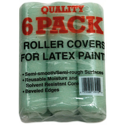 Linzer RC139-9  Utlity 9" Roller Covers for Latex Paints with 3/8" Nap - 6 per Package