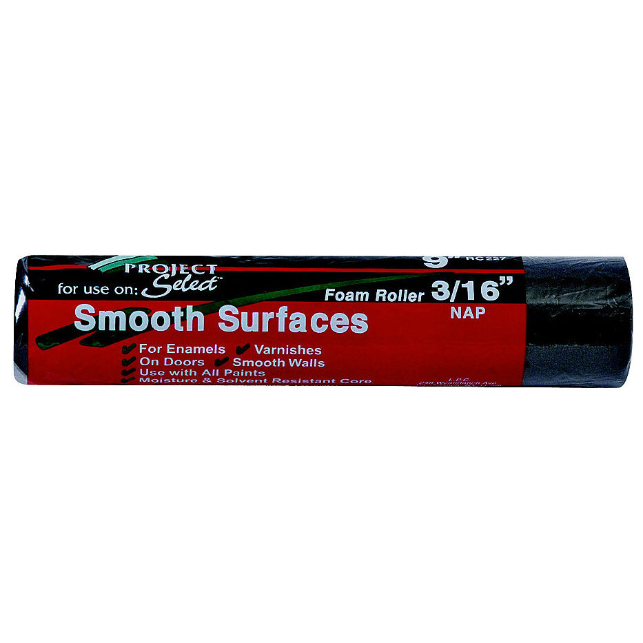 Linzer RC227  Project Select 9" Foam Roller Cover with 3/16" Nap