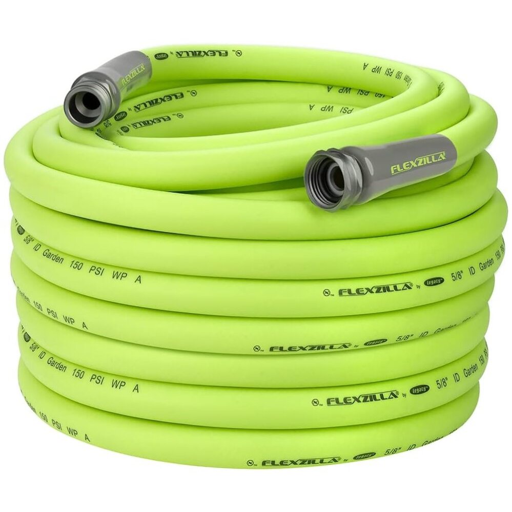Legacy HFZG5100YW  Flexzilla 5/8" x 100' Garden Water Hose Assembly with 3/4" Fittings