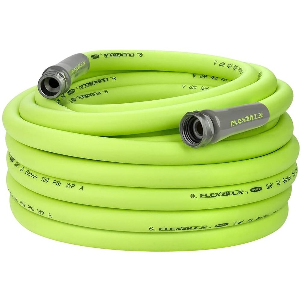 Legacy HFZG575YW  Flexzilla 5/8" x 75' Garden Water Hose Assembly with 3/4" Fittings