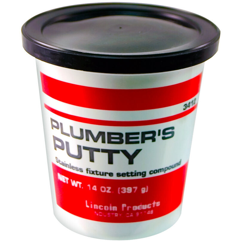 Lincoln 103412  Stainless Plumbers Putty 14-oz Tub