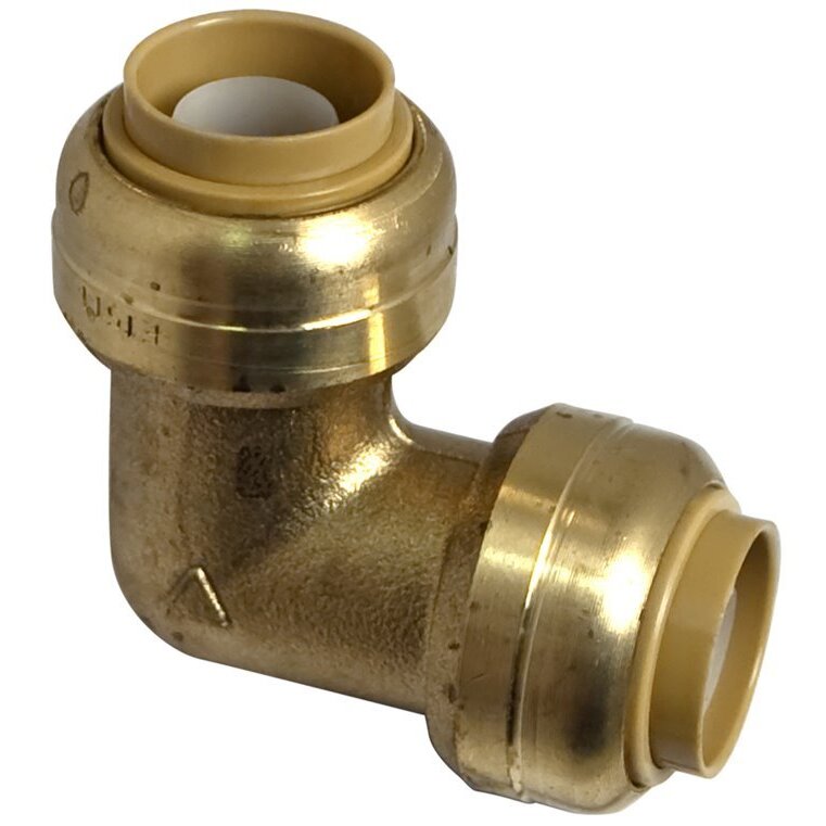 Lincoln 107530  1/2" SharkBite Push Lock 90 Degree Elbow (U248LF)