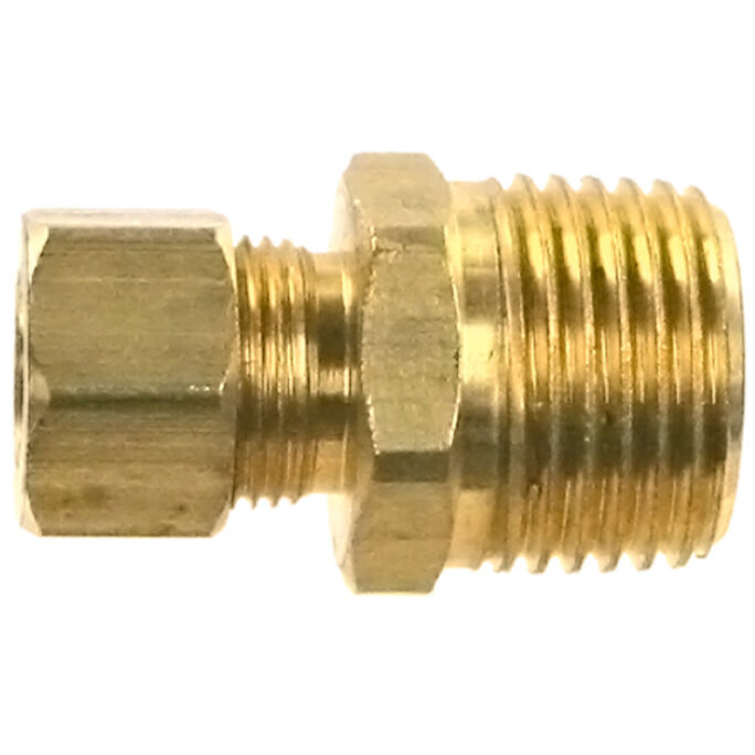 Lincoln 126864  3/8" Comp x 1/2" MIP Brass Adapter Fitting