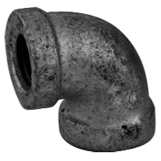 Lincoln 440005 3/4" 90 Degree Elbow Galvanized Pipe Fitting Lincoln 440005 3/4" 90 Degree Elbow Galvanized Pipe Fitting