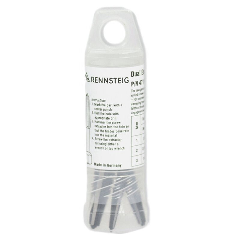 Knipex  9R4719033  Rennsteig Double Edged Screw Extractor - 3 Piece Set