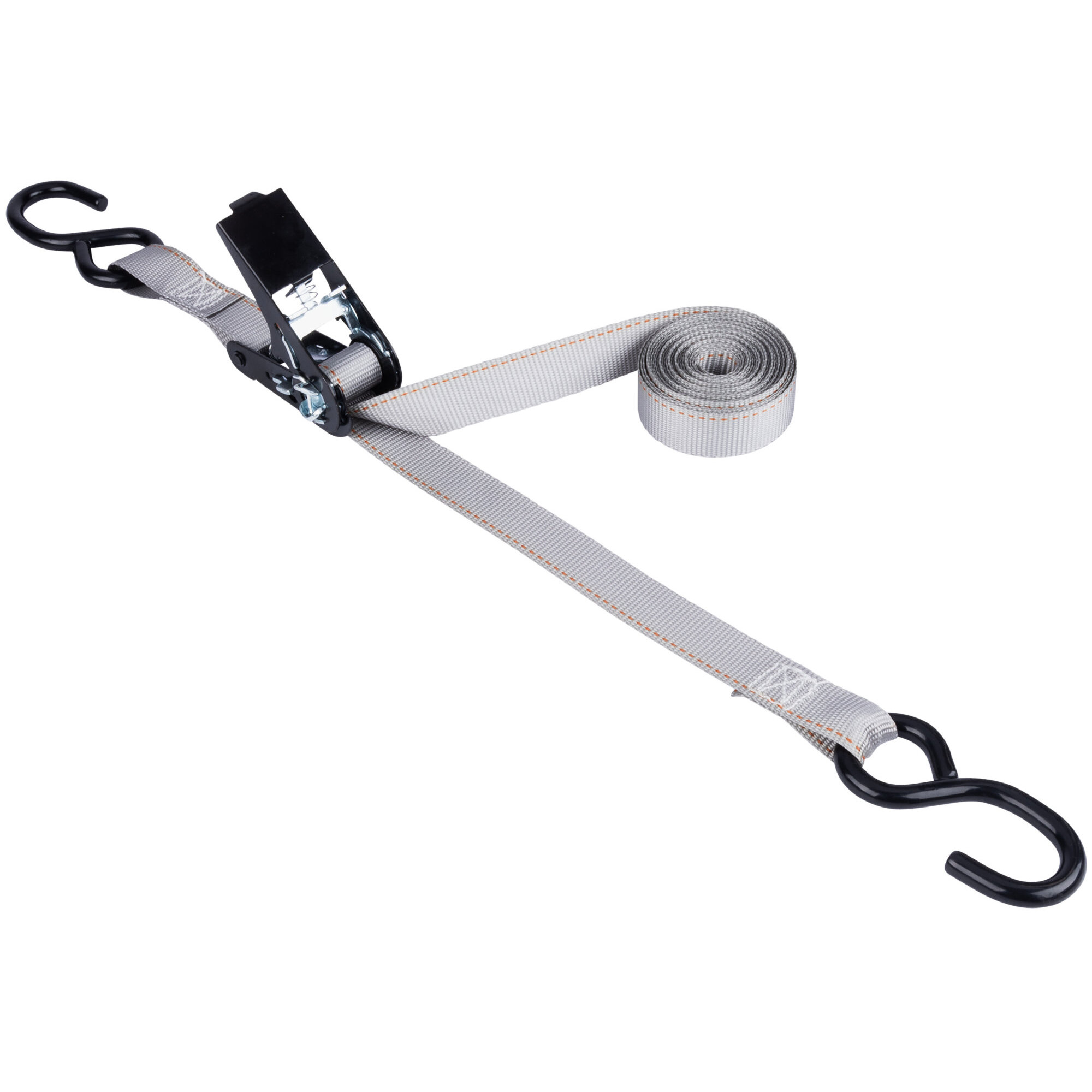 Keeper 05514  1" x 14' High Tension Ratchet Tie-Down Strap with Full-Size Vinyl Coated S-Hooks