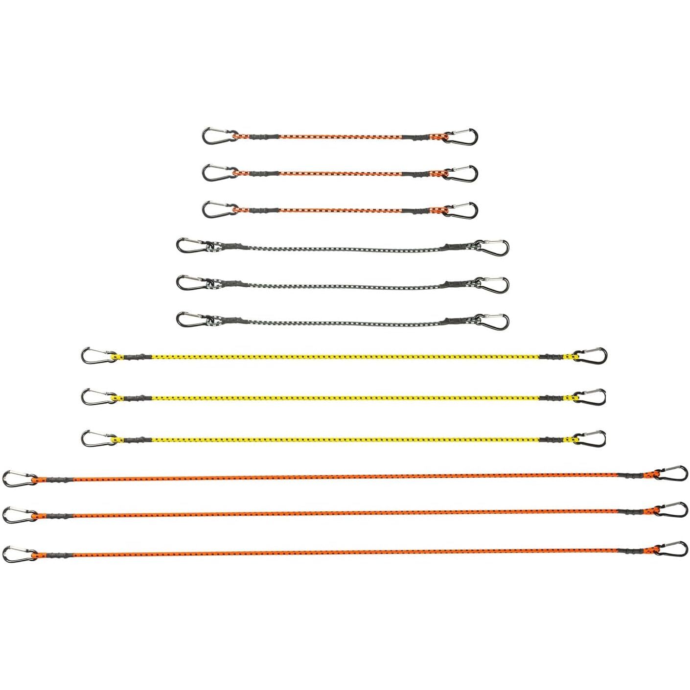 Keeper 06300 Assorted Carabiner Bungee Cords - 12 per Package Keeper 06300 Assorted Carabiner Bungee Cords - 12 per Package