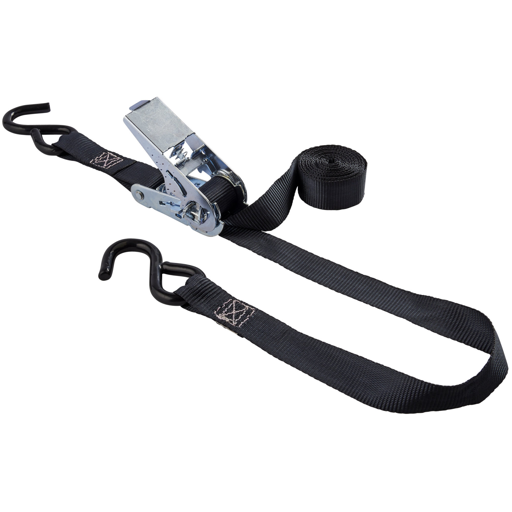 Keeper 89511  1" x 10' Ratchet Tie-Down Strap with Vinyl Coated S-Hooks