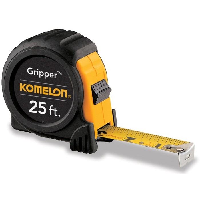 Komelon 5425  25' x 1" Gripper Rubber Jacket Easy Grip Tape Measure
