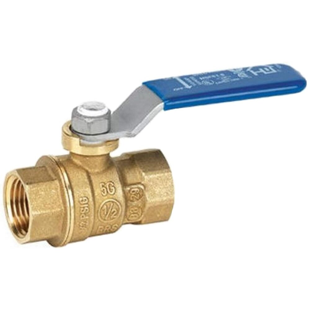 Homewerks 116-2-12 Brass Ball Valve 1/2" FPT x 1/2" FPT Quarter Turn Homewerks 116-2-12 Brass Ball Valve 1/2" FPT x 1/2" FPT Quarter Turn