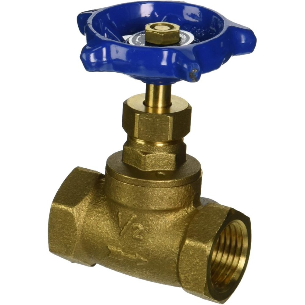 Homewerks 230-2-12 Brass 1/2" FPT x 1/2" FPT Stop Valve Homewerks 230-2-12 Brass 1/2" FPT x 1/2" FPT Stop Valve