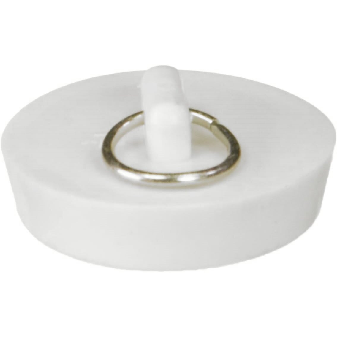 PlumbCraft 7512600T  1-3/4" White Rubber Sink Stopper with Ring