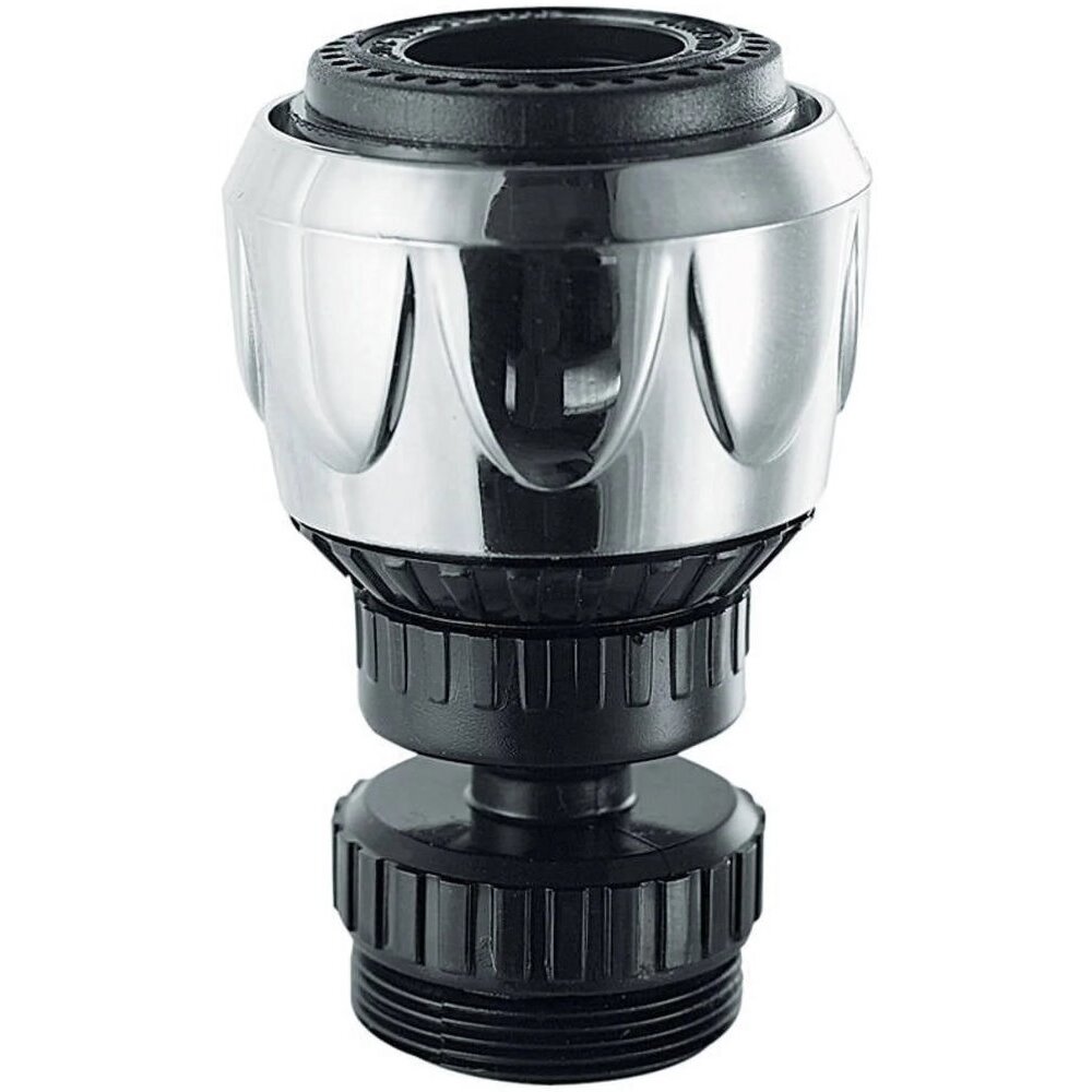 PlumbCraft 7610700T  Chrome Swivel Faucet Aerator Dual Thread with 2 Function Spray Settings