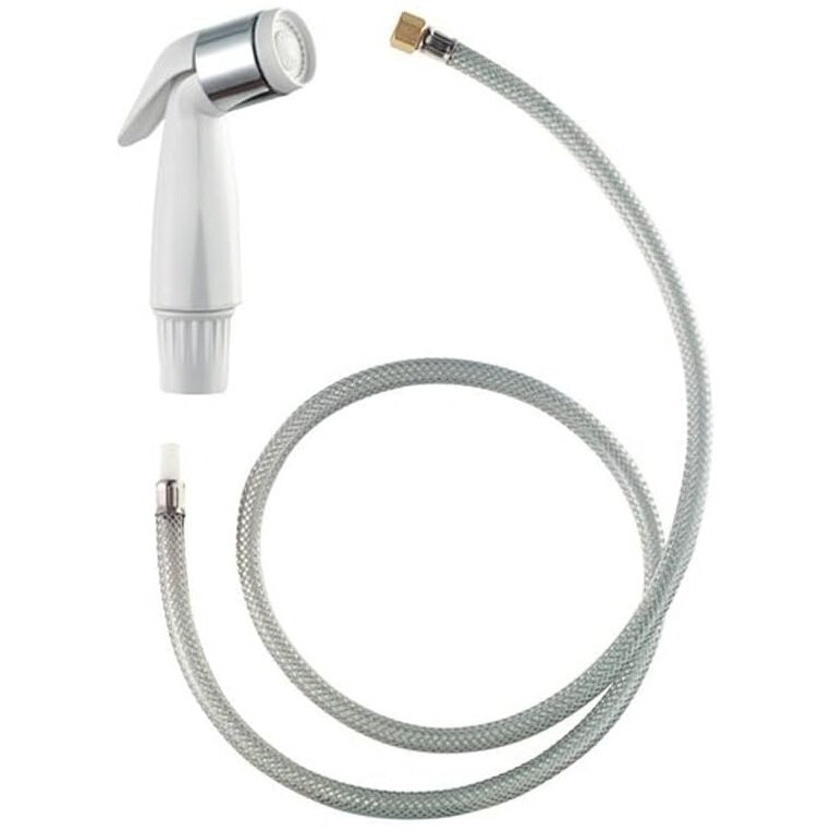 PlumbCraft 7635700  White Faucet Sprayer Head with 4' Hose