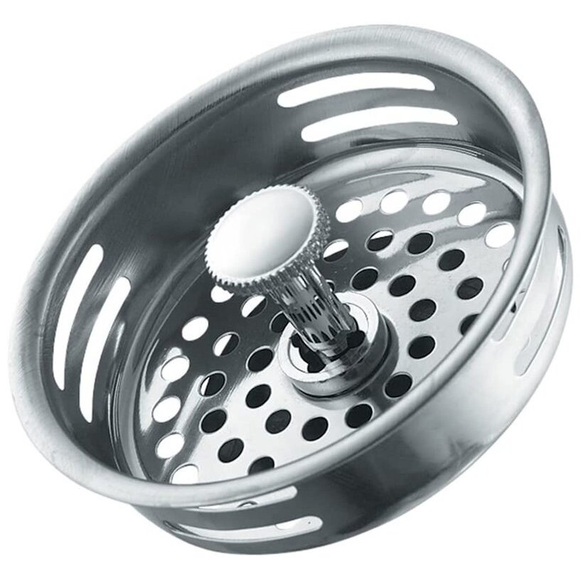 PlumbCraft 7638000T  Stainless Steel Basket Strainer for 3-1/2" Openings