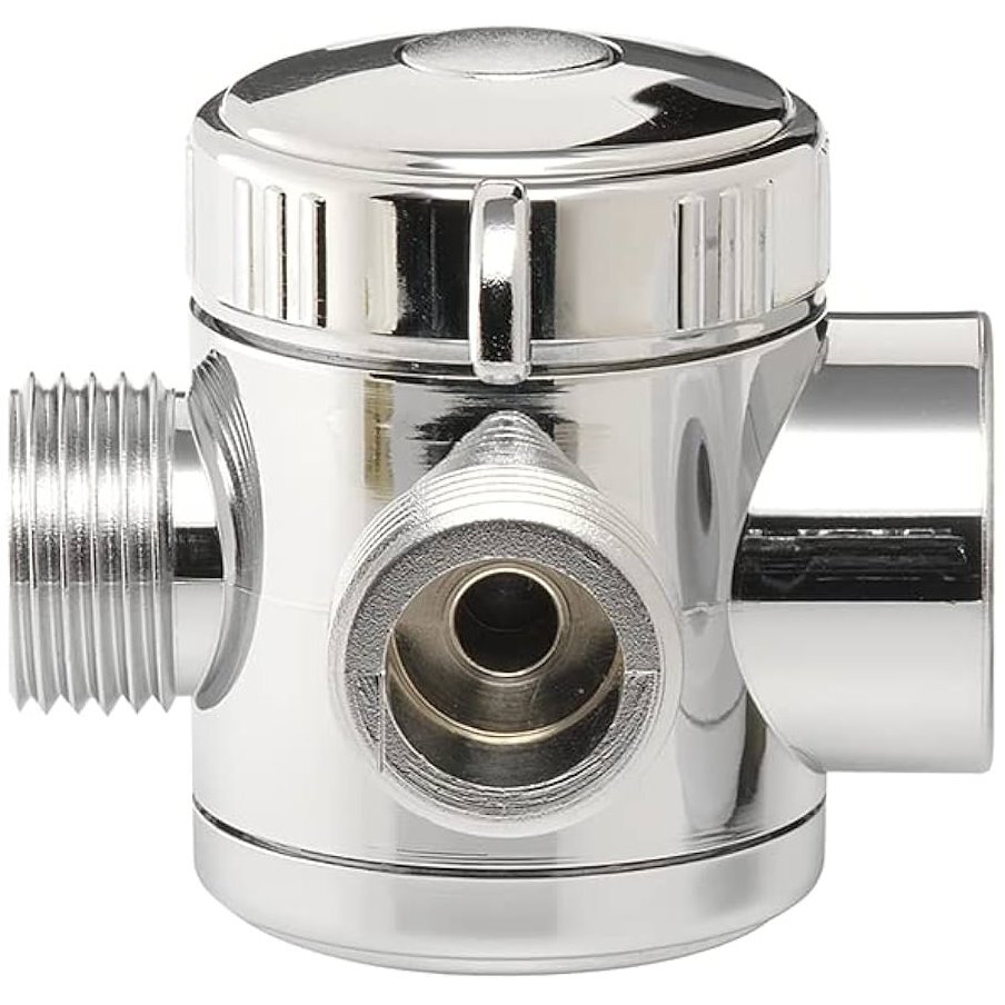 PlumbCraft 7653900  Chrome Three-Way Shower Diverter Valve