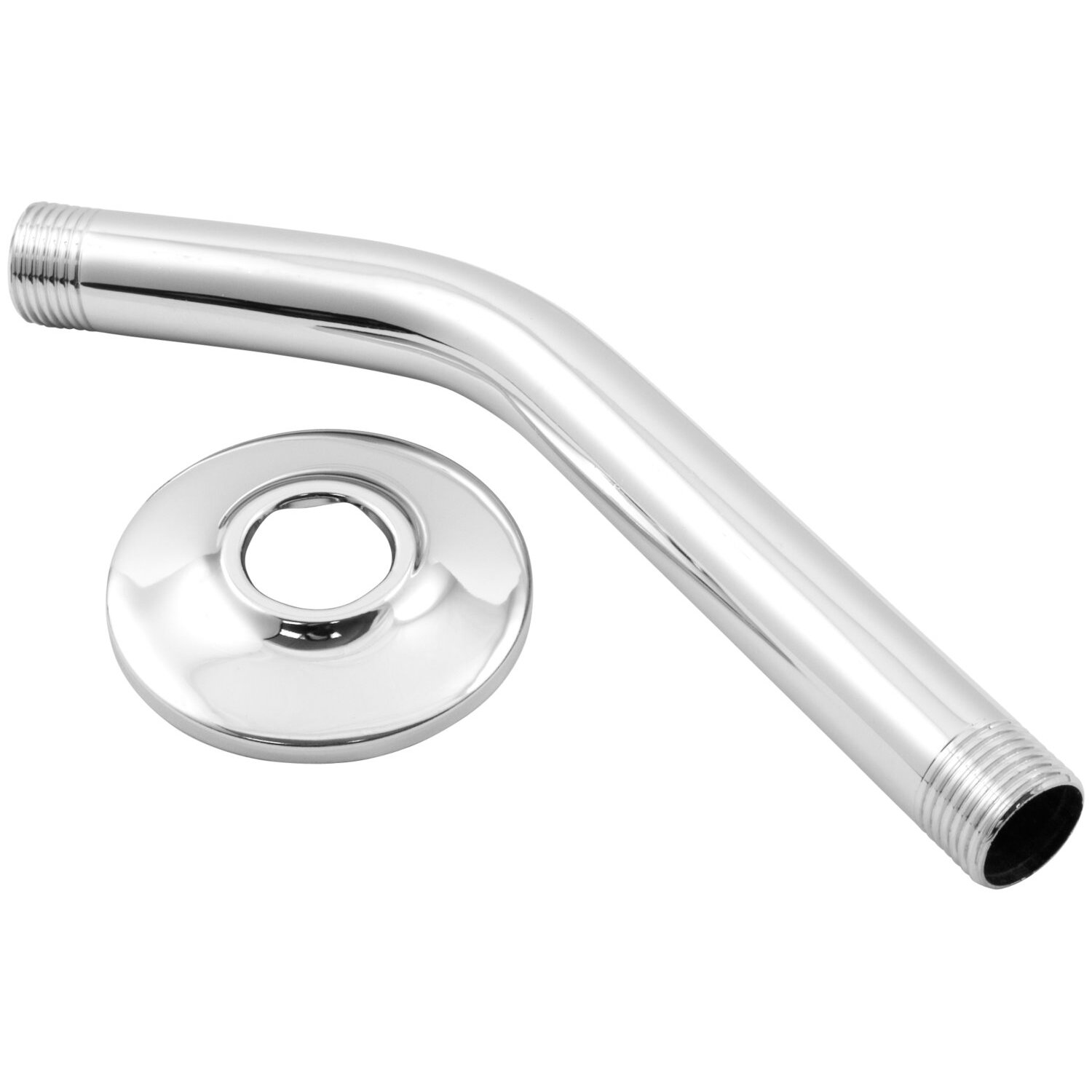 PlumbCraft 7657800B  Chrome 8" Shower Arm with Flange
