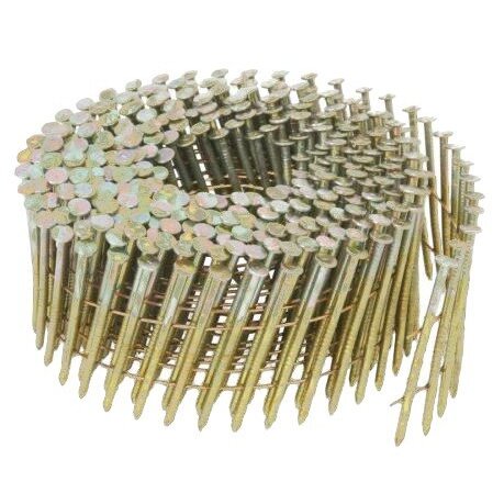Metabo HPT 13338HPT 2-1/4" x 0.092" Electro Galvanized Ring Shank Wire Coil Siding Nails 3600 count Metabo HPT 13338HPT 2-1/4" x 0.092" Electro Galvanized Ring Shank Wire Coil Siding Nails 3600 count
